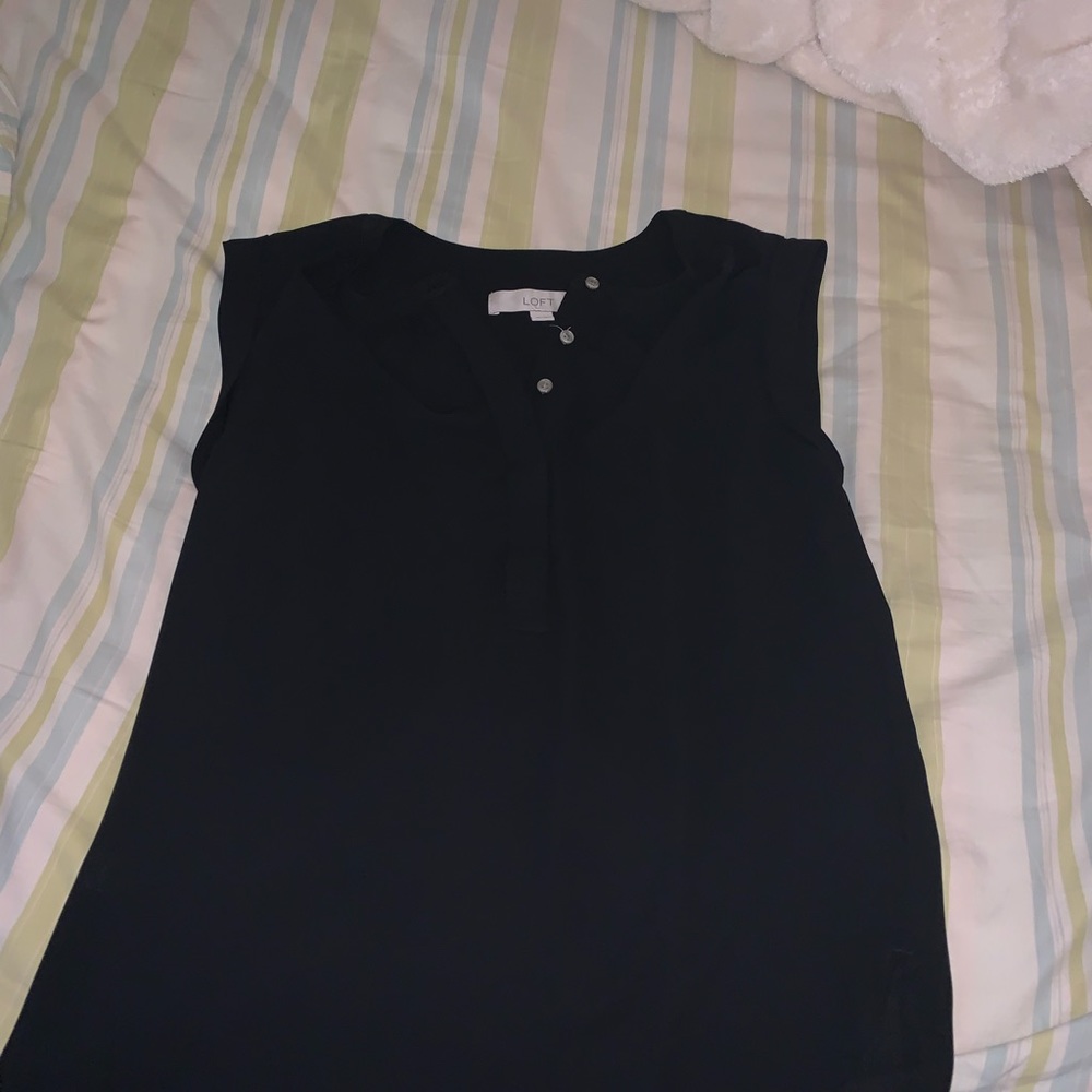 Loft black blouse
